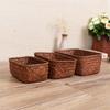Dekorativer Nützlicher Handgemachter Heimdekor Aufbewahrungskorb Fruchttopf Rattanbox Trockenblumen-Organizer