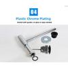 Bounce Action Wall Drain for Washbasin Stainless Steel Housing Chrome Plated ABS Seals 32mm Drain Pipe Efficient Flow Design