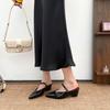 Platform shoes women's summer 2025 small platform heightening single shoes women's outer wear advanced sense half-drag Muller shoes are versatile