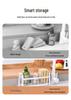 Multi-Functional Kitchen Sink Rack for Draining, Storage, and Organization