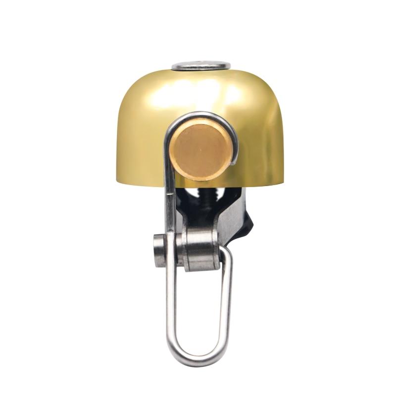 Bicycle Bell Clear Loud Sound Stainless Steel MTB Road Bike Safety Alarm Bell Cycling Handlebar Horn With Mounting Lock Plates
