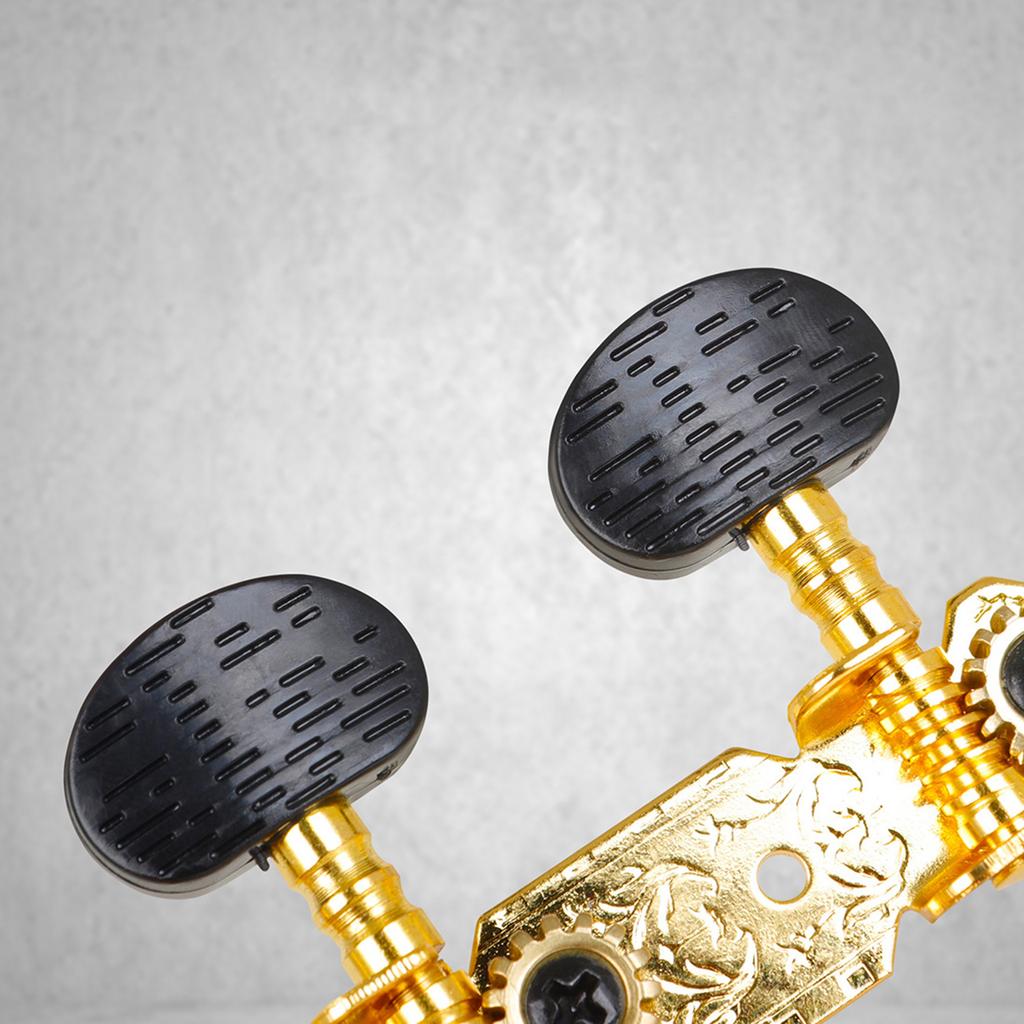2 Pcs Classical Guitar Tuning Pegs Keys Adjustable String Tuners Pegs Machine Heads Replacement Copper Guitar Knobs