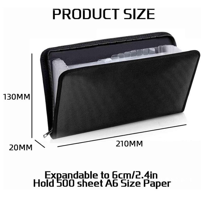 13 Pocket Receipt Organiser Receipt Wallet Small Expandable File Folder