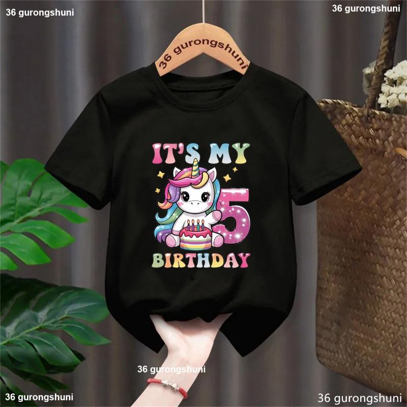 Y2k Colorful Big Sister Letter Printed T Shirts Manga Kids Children's T-shirt Shirt Sleeve Girls Summer Spring Casual Top Tee