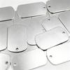 8Pcs Engraving Blank Tags Blank Stamped Dog Tags (Silver) Army Dog Tags Blank Military Dog Tags For Laser Engraving Blank Id Tag