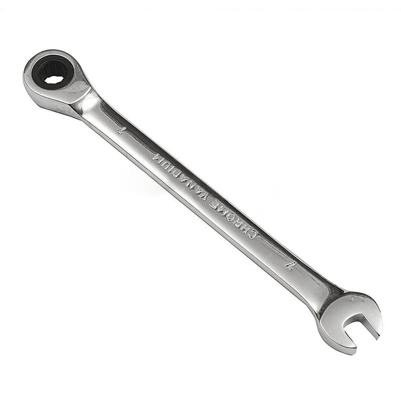 6Mm-32Mm Steel Metric Fixed Head Ratchet Spanner Gear Wrench Hand Nut Tools