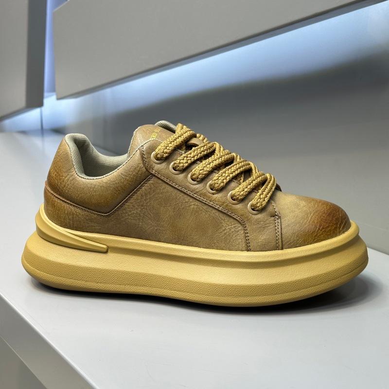 Winter velvet warm thick-soled casual leather lace-up casual shoes comfortable super fire dad shoes ok