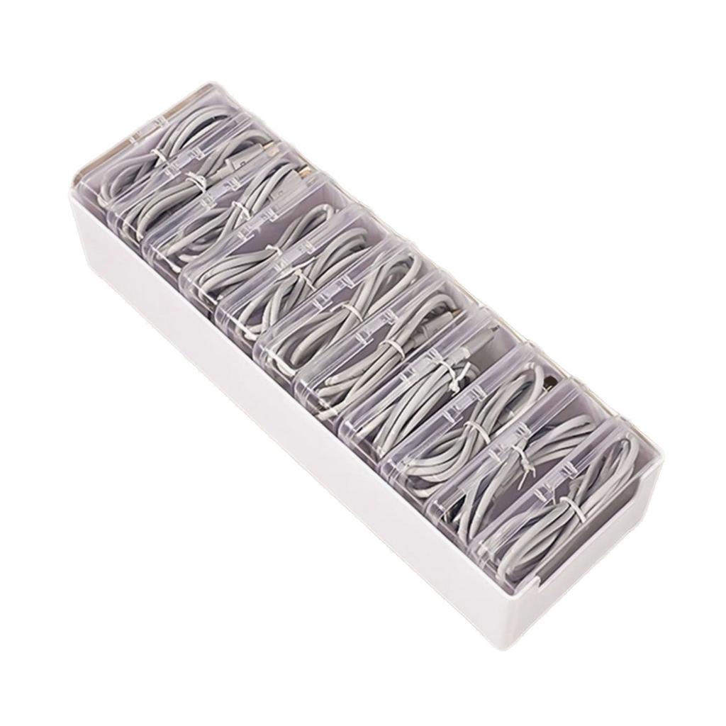 Sturdy Plastic Organizers Box With Multiple Compartments Accessory for Efficient Home Storage and Space Saving Designs