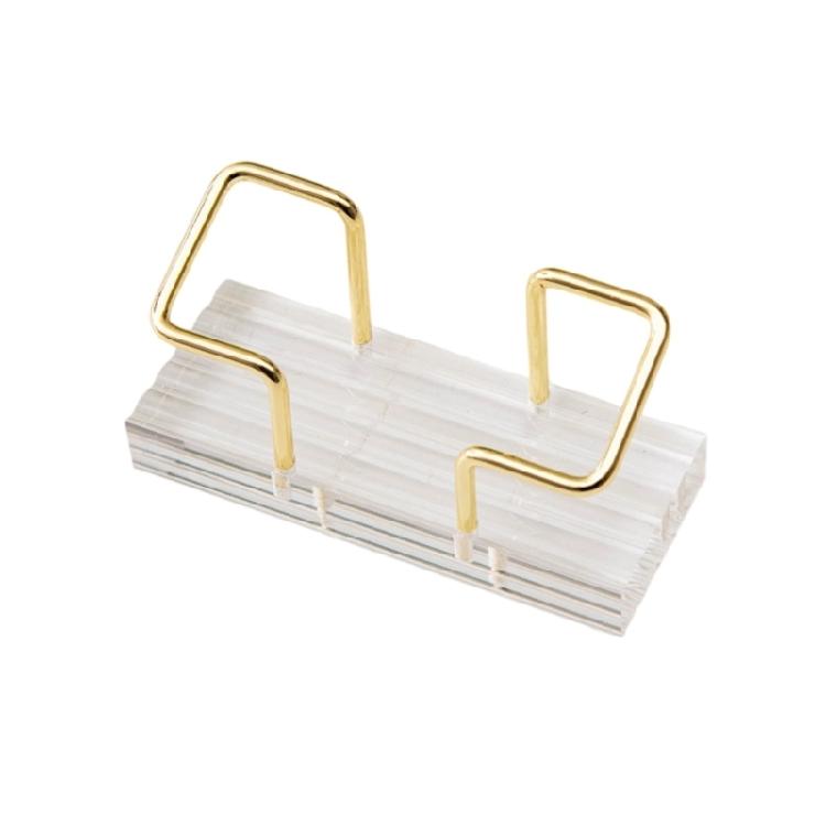 Business Card Holders Metal Business Card Stand Display Name Card Organizer Storage Rack for Office Exhibition