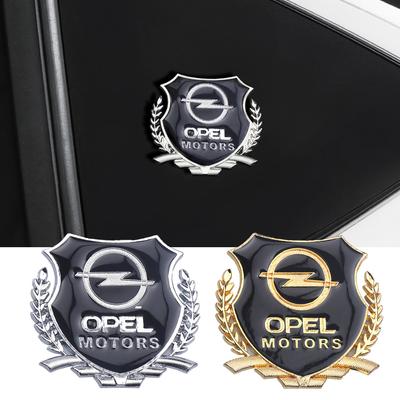 1/2pcs Metal Car Badge Side Trunk Door Window Stickers Decoration Decals For Insignia Astra Antara Meriva Zafira H G Corsa