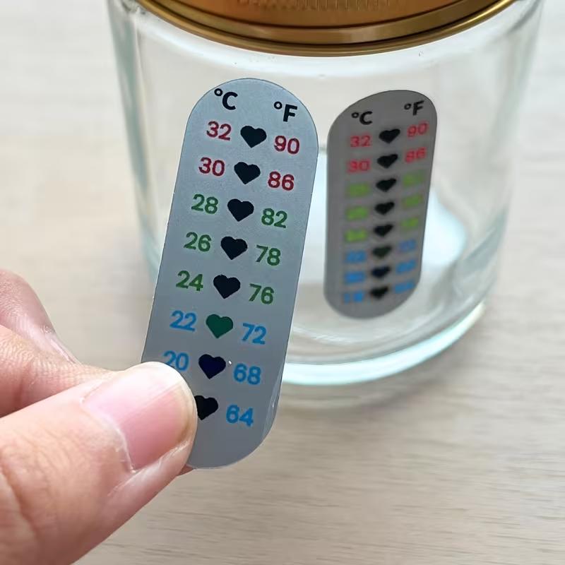 Heimbrauen Gärbehälter für Brot Temperaturaufkleber LCD Digitales Thermometer Aufkleber Weinherstellung Temperaturmessung Aufkleber