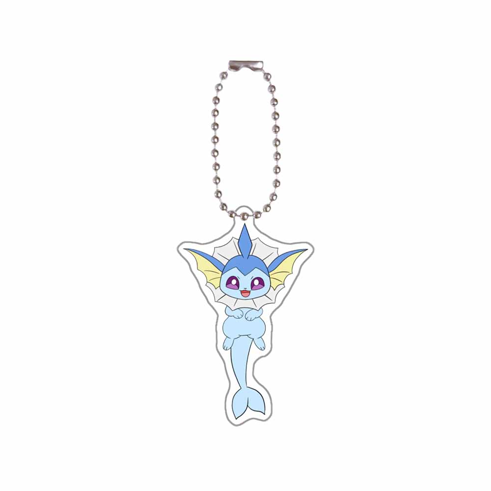 Pokemon Anime Cartoon Keychain Eevee Leafeon Espeon Glaceon Vaporeon Jolteon Acrylic Key Chain Pendant Decoration