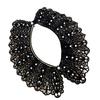 Elegant Lace Collar with Pearls Fashionable Women Collar Retros Neck Accessory for Fashionable Women