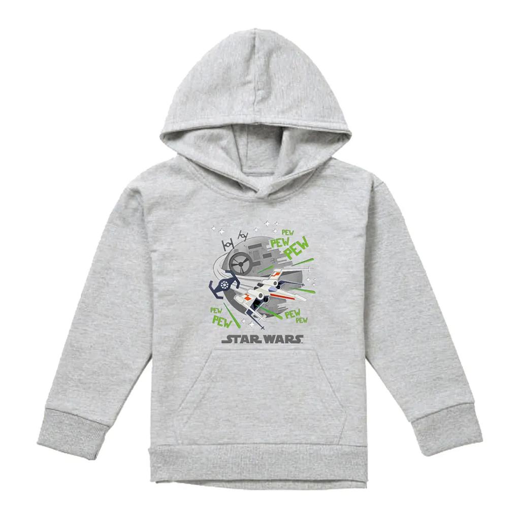 Star Wars Childrens/Kids Pew Pew Star Wars Greatest Kid XWing Heather Pullover Hoodie