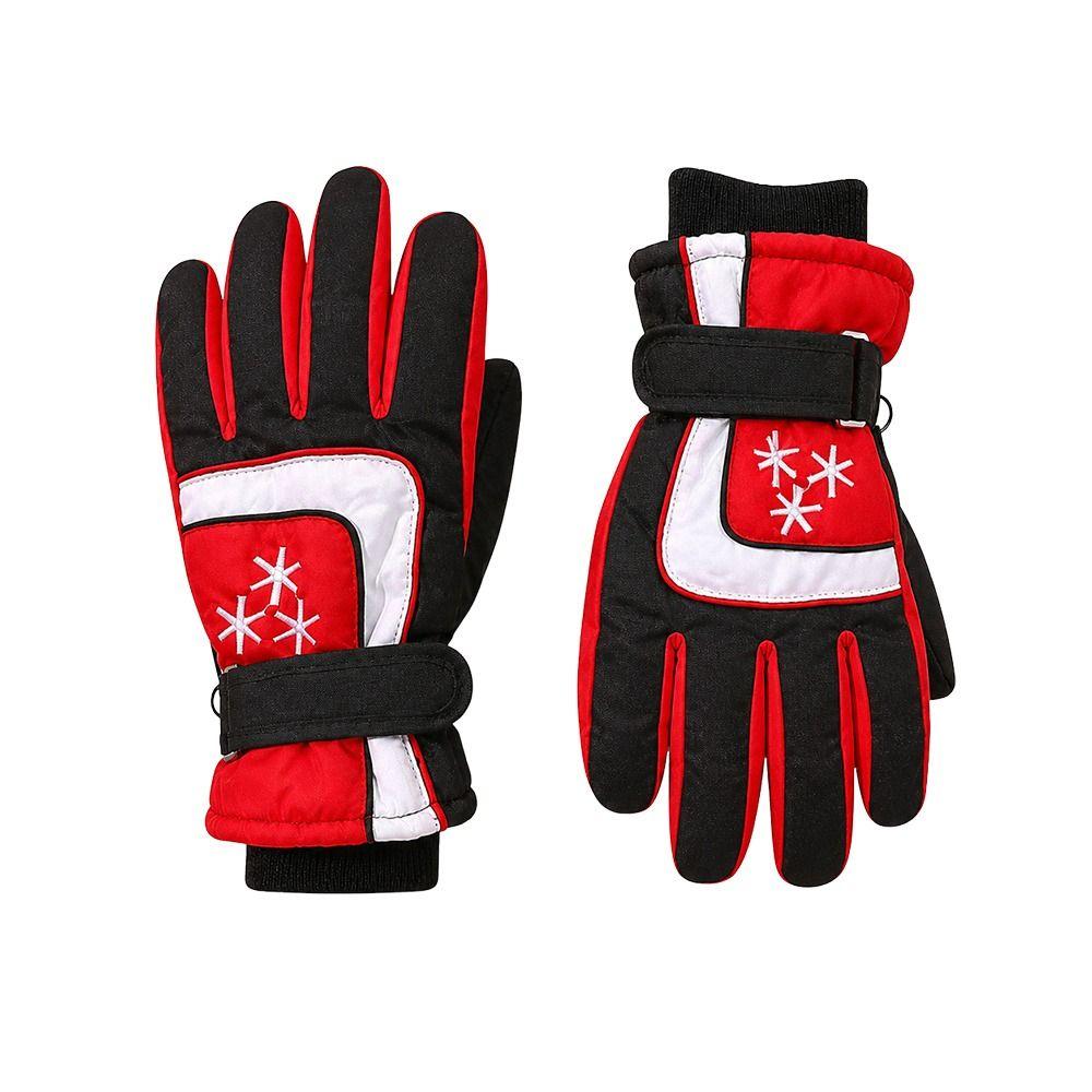 Warm Children Ski Gloves Non-slip Kids Winter Mittens Fashion Snow Gloves  Children Kids