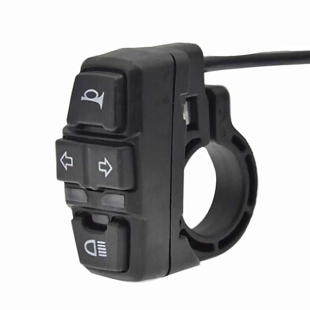 Motorcycle Headlight Horn Turn Light Switch Waterproof For Ebike Scooter Switch