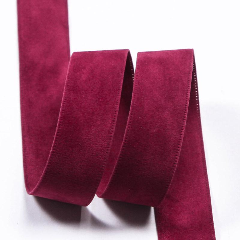 Nastro scamosciato double face 25/38 mm Nastro di velluto tinta unita per cucito abbigliamento DIY Fiocchi per capelli Decorazione cappelli Accessori per artigianato Fornitura