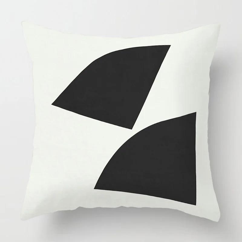 Housse De Coussin Style Géométrique Abstrait, Taie D'oreiller Décorative Moderne Pour Canapé-lit