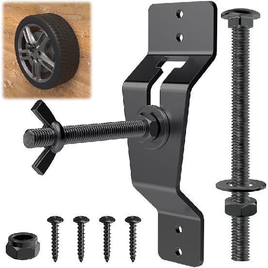 Wall Mount Spare Tire Carrier For Trailer,Spare Tire Carrier Bracket For Enclosed Trailer,Universal Wheel Bracket Trailer Spare Tire Mount (Silver)