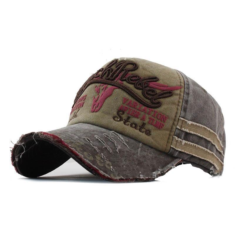 Unisex Vintage Baseball Cap Men Women Adjustable Denim Distressed Trucker Hat