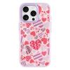 For iPhone 16 Pro Magnetic Case TPU PC Phone Cover with Detachable Love Heart Collection Backplate