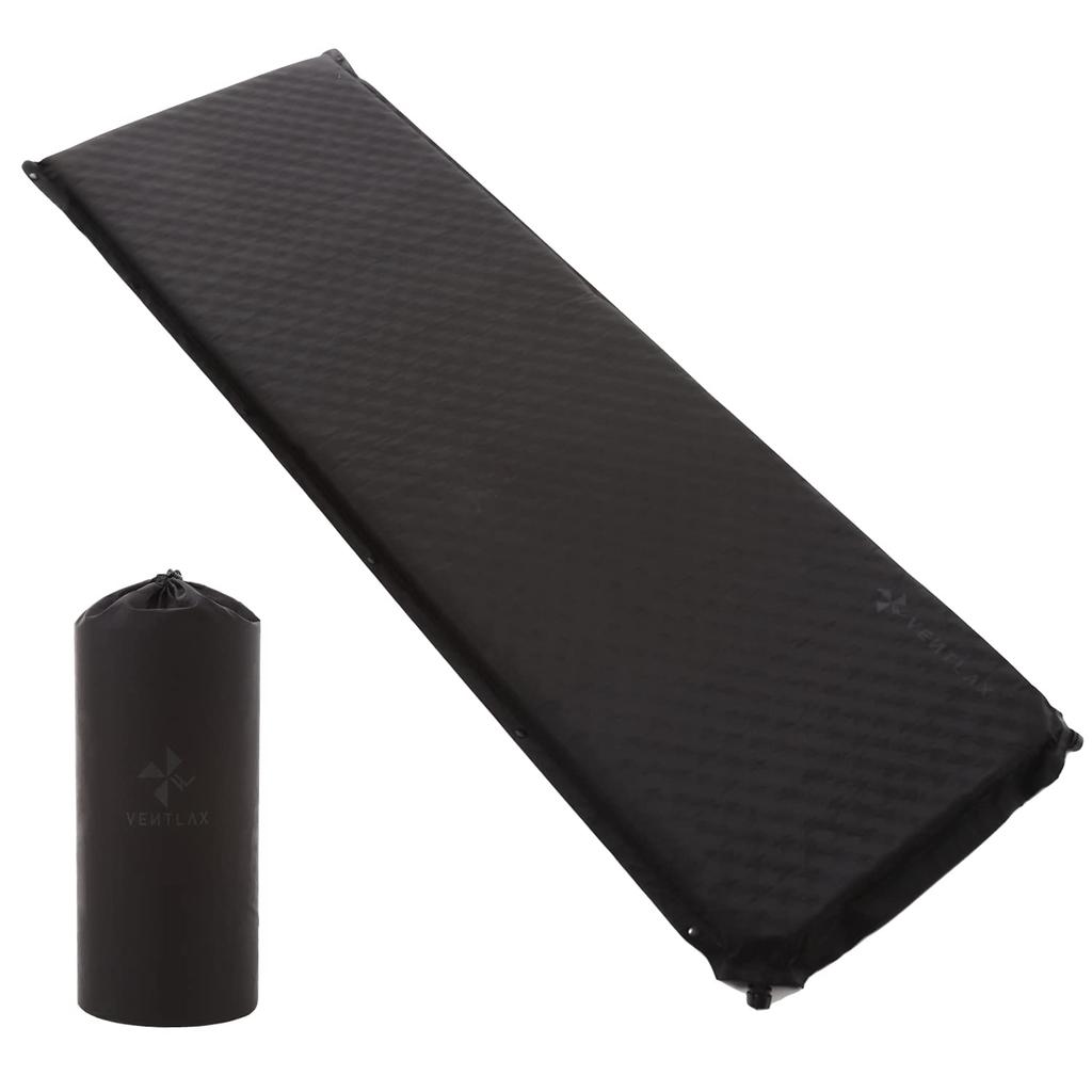VENTLAX Camping Inflatable Air Extra Thick with Two Corrugated for Car and Disaster Preparedness Mat, Mattress, 8cm, Extra-Large Valves, Urethane,