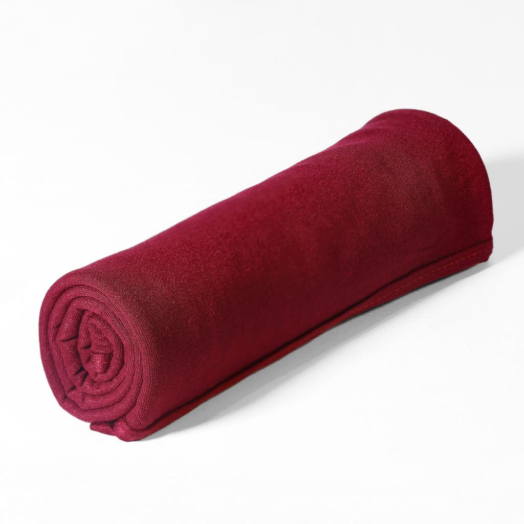 Women Silk Mercerized Cotton Hijab Scarf Soft Stretch Head Wrap Turban Foulard Long Shawl