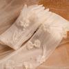 Mesh Bride Wedding Gloves Beautiful Bowknot Feather See-through Decor Gloves Pography Accessories