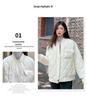 Maillard Argyle Women's Winter Baseball Jacket - Fashionable, Short, Loose, Thickened Cotton-Padded Coat