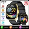 LIGE Smartwatch 1.53-inch AMOLED HD Screen Bluetooth Call Sport Watch Heart Rate IP68 Waterproof Smart Watch for Men