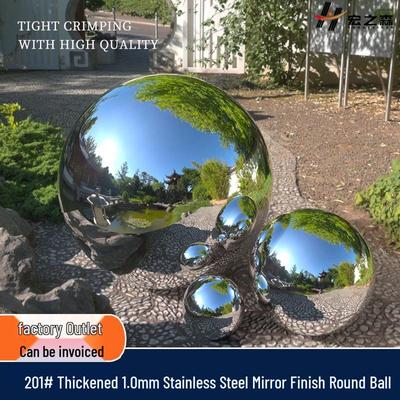 1.0mm Thick Stainless Steel Hollow Decorative Sphere Sculpture