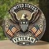 Metal Wall Poster Patriotic Retro Sign Eagle Gift for Garage