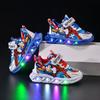 Luminous Leather Children's Running Shoes with Cartoon Design for Boys - Spring & Autumn Style 025