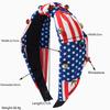New Style Hairband Featuring Creative Five-pointed Star Pattern, with Striped Star Fabric Hair Accessory for The Head