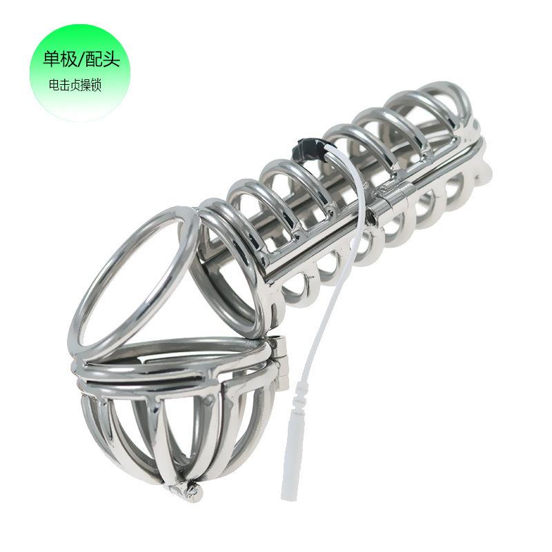 Heavy Electric Shock Chastity Lock G-Spot Butt Plug Combination Suit Male Training Masturbation Tool Adult Sex Product