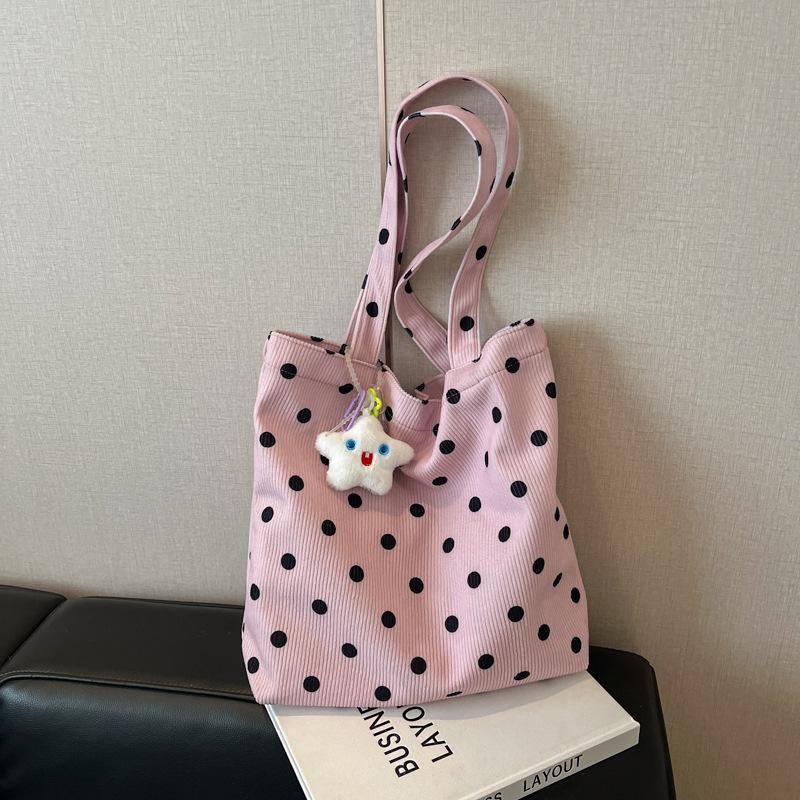 Small Fresh Literary and Leisure Love Foreign Style Shoulder 2025 Large Capacity Handbag Tote Bag Student Armpit Bag