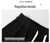Men's Plus Size Cotton Fleece Pants: Spring/Autumn Straight-Leg Loose Fit for Casual Sportswear