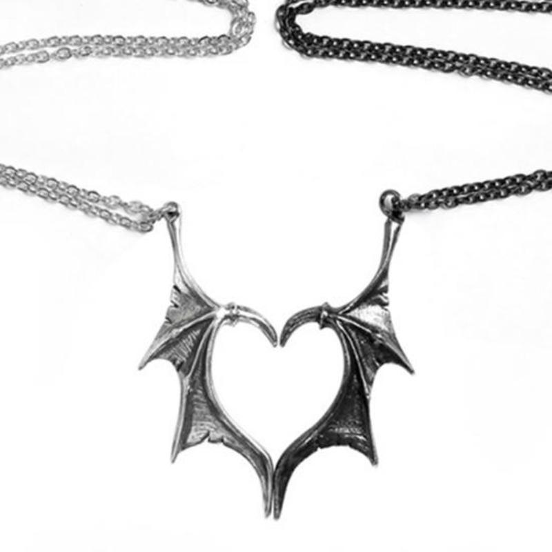 Stylish Couple Necklace Exquisite 3 Colors Valentines Gift