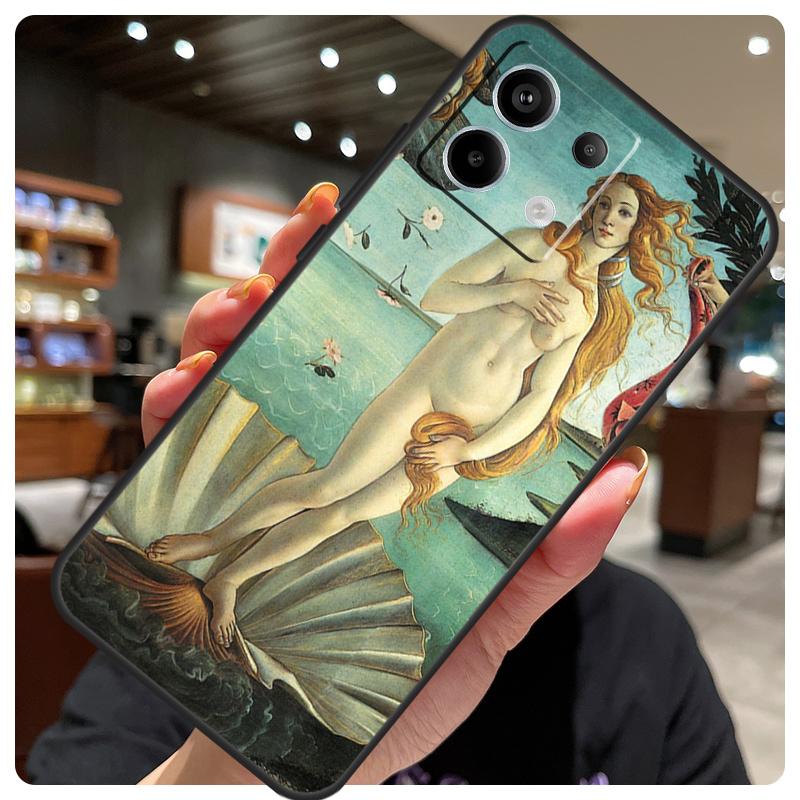 Art Paintings The Birth Of Venus Case For Xiaomi Redmi Note 11 10 12 13 14 15 Pro Plus Cover For Redmi 15 15C 10C 12C 13C 14C