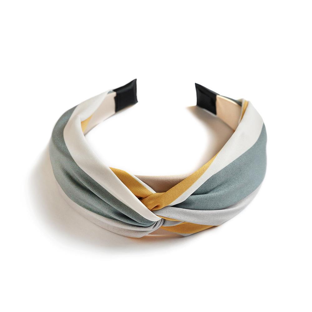 

Повязка на голову с широкими полями в полоску, женская повязка на голову Yiwu Hair Accessories