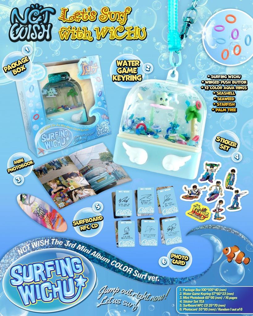 NCT WISH - 3rd Mini Album COLOR [Surf Ver.] Smart Album