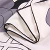 Manual Hand Rolled Twill Silk Scarf Women Flowers Print Square Scarves Wraps Echarpe Curled Foulards Femme Bandana Hijabs 90CM