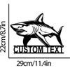 Great White Shark Metal Wall Art, Metal Shark Sign for Nursery, Ocean Animal Metal Decor, Jaws Metal Wall Hanging, Beach Theme Metal Art