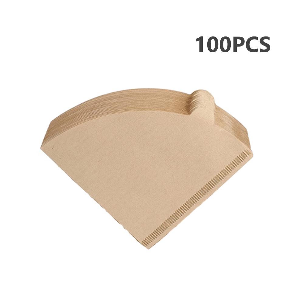 Disposable Wooden Coffee Filtration Paper Cone Shaped For V60 Dripper Coffee Filters Cup Drip Coffee Accessories Barista Tool