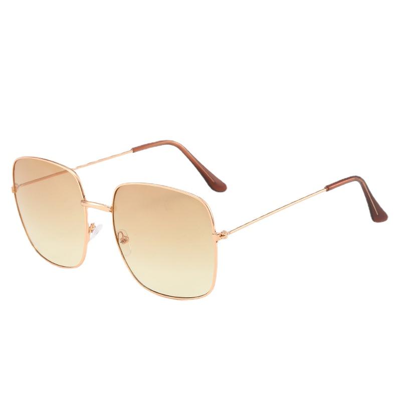 

New Women S Metal Ocean Sheet Sunglasses Women Shading Gradient Sun Glasses Fashion Men S Driving Eyewear Uv400 As shown in the figu