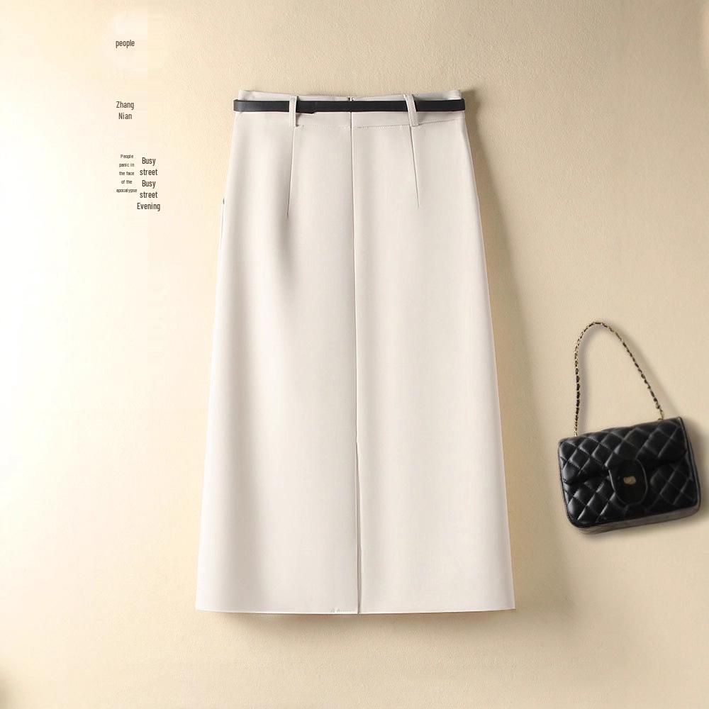 Women's High Waist Slimming Professional Slit Skirt - Autumn/Winter 2025 Fashion