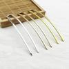 Diy Hairpin Material Copper Hairpin Main Body Electrophoresis Color-Retaining Arch Double Straight U Hairpin Antique Hanfu Headdress Source