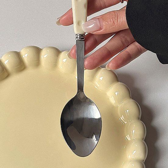 Western Food Tableware Stainless Steel Cut Cheese Hole Embossed Handle Steak Pasta Soup Dessert Knife Fork Spoon Dining Table Cutlery