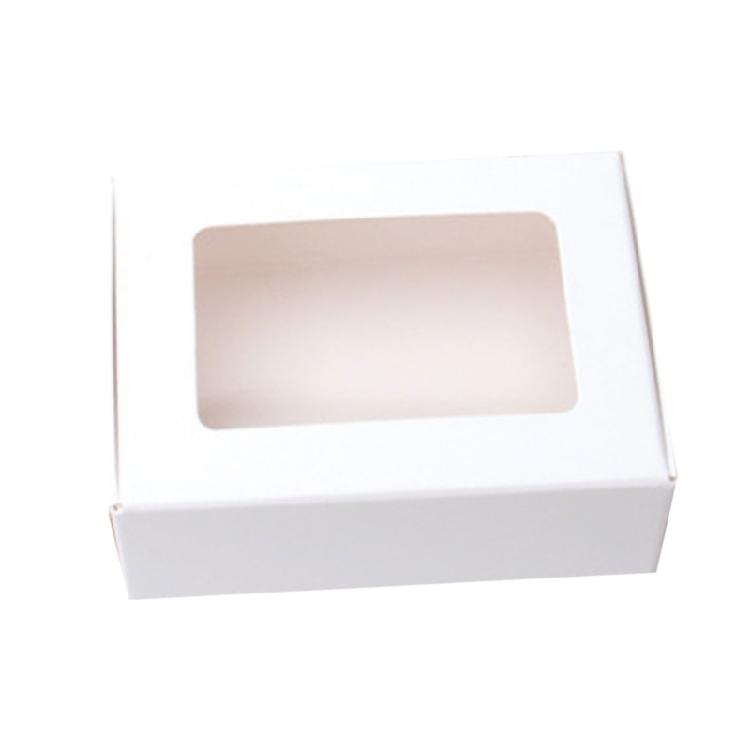 

60 Count Small White Cardboard Boxes With display Window For Organizing Jewelry And Snacks