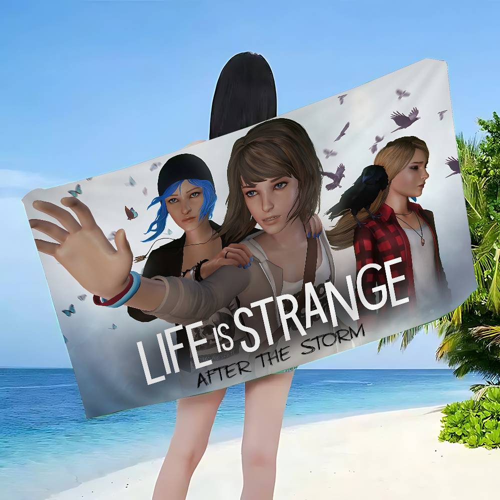 Story Adventure Game L-Life Is Strange Beach Towel Colorful Bath Towels For Girl Microfiber Sand Free Beach Spa Gym Pool